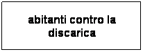 Casella di testo: abitanti contro la discarica
